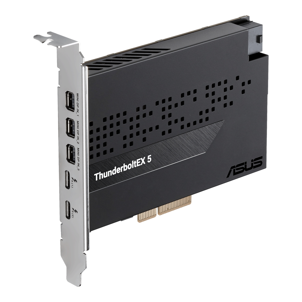 Thunderbolt 5拡張カード「ThunderboltEX 5」、2.8インチLCD搭載の水冷